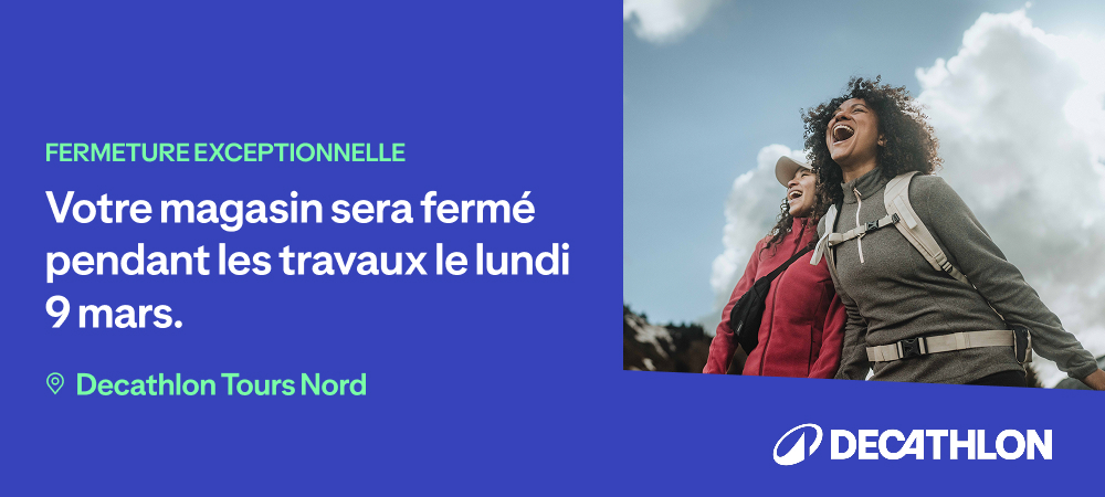 Decathlon : fermeture exceptionnelle le 9 mars