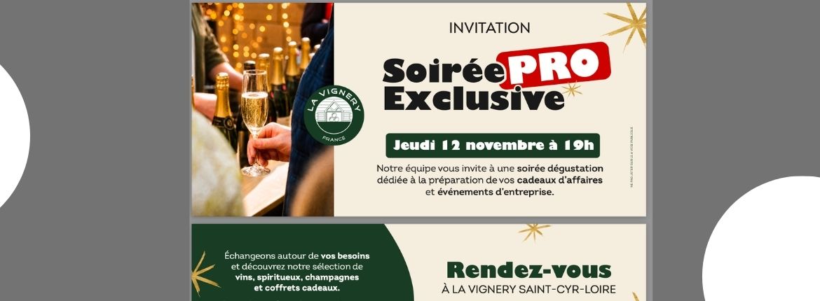 Soirée PRO exclusive à la Vignery