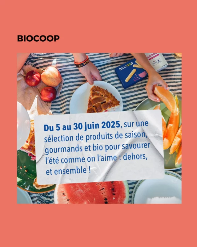 Du 5 au 30 juin 2025 inclus, profitez de jusqu’à -15%* sur une sélection de produits de saison, gourmands et bio chez @biocoop_toursnord ! 

De quoi savourer l’été comme on l’aime : dehors, et ensemble ! 

#CommerçantsEnsemble #camarche #ToursNord #Villedetours #associationdescommercants